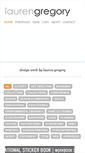 Mobile Screenshot of laurengregorydesign.com