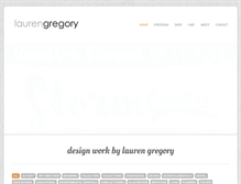 Tablet Screenshot of laurengregorydesign.com